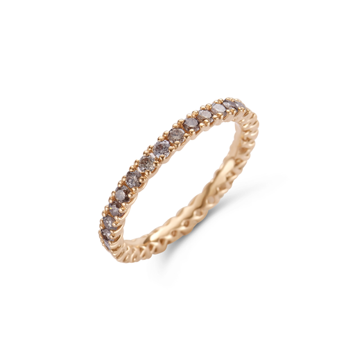 [JBS-C&C-AN2194R/BW]  JBS - Wedding band brown diamonds