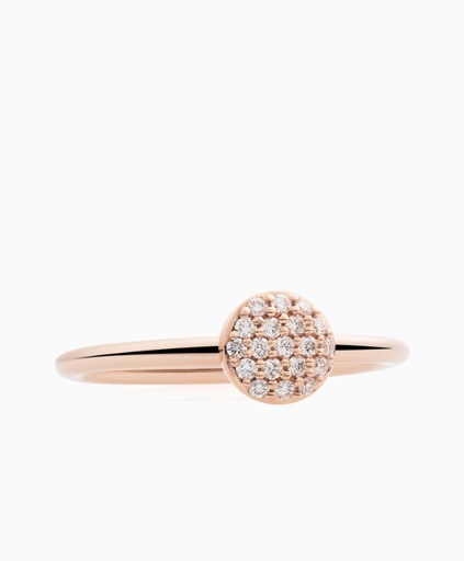 [8RR4850BR]  Bron - Stardust Ring in Pink Gold with Diamonds