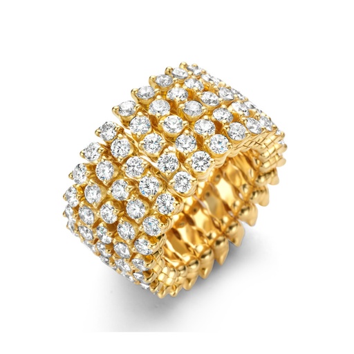 [S.RB 5H4 YG WD]  Serafino Consoli - Serafino Consoli adjustable Ring-to-Bracelet
