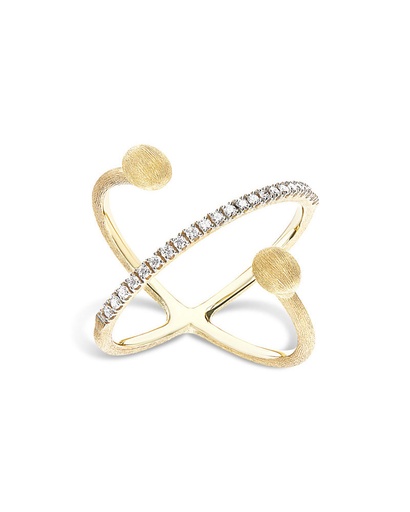 [AS8-583]  Nanis - Dancing Elite ring in yellow gold with diamonds