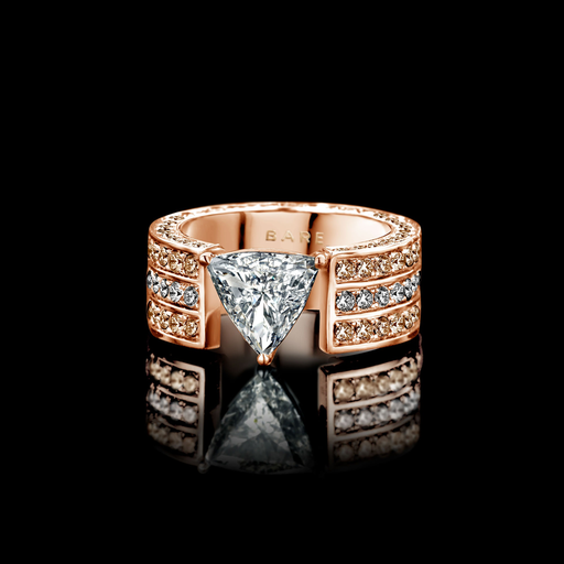 [BARE-BRUTE-HJRWHITEBROWN]  Dries Criel Jewelry - Brute High Jewelry ring
