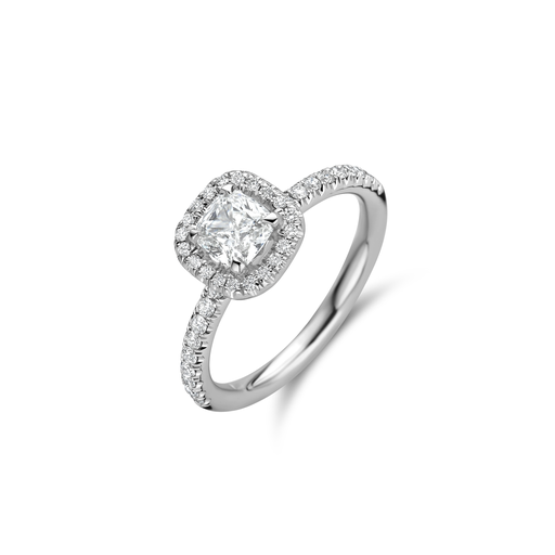 [JBS-MB-1/2162]  JBS - Whitegold solitaire with diamonds