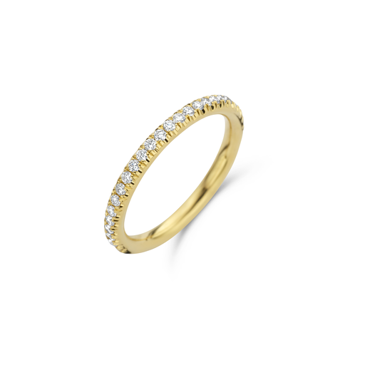 [JBS-MB-1/4797]  JBS - Yellow gold wedding band with diamonds