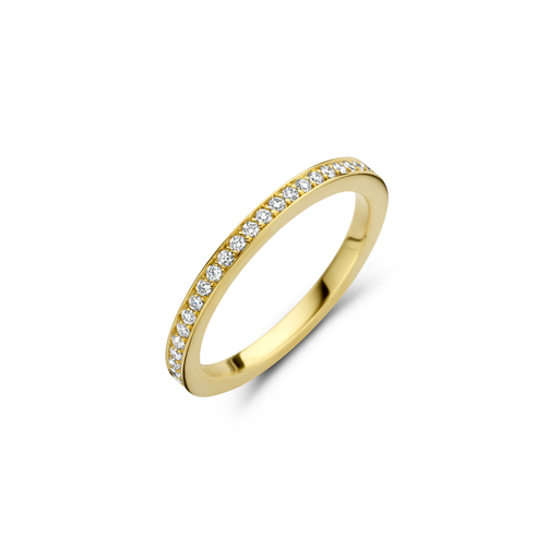 [JBS-MB-1/4961]  JBS - Yellow gold wedding band with diamonds
