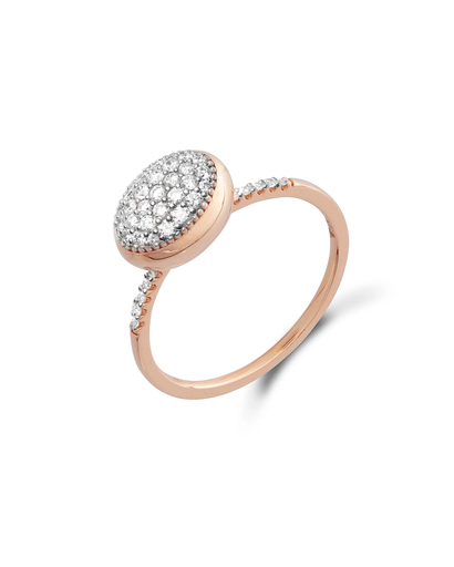 [AS30-583]  Nanis - Dancing Elite Ring in Pink Gold with Diamonds