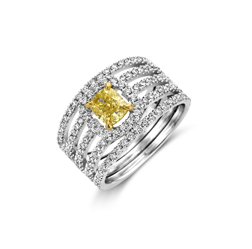 [JBS-MB-FD2/2480]  JBS - Whitegold ring with diamonds