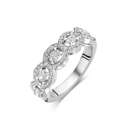 [JBS-MB-FD3/0186]  JBS - Whitegold ring with diamonds