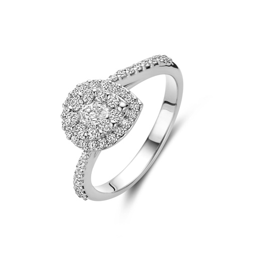[JBS-DG-11742*S]  JBS - Whitegold ring with diamonds