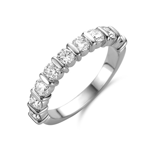 [JBS-MB-FD4/2358]  JBS - Whitegold wedding band with diamonds