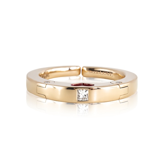 [SLV-01-RP]  Adolfo Courrier - StudioLOVE Ring in Pink Gold with Diamonds