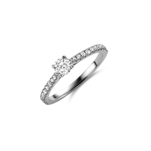 [JBS-MB-FD4/4673]  JBS - Whitegold solitaire with diamonds