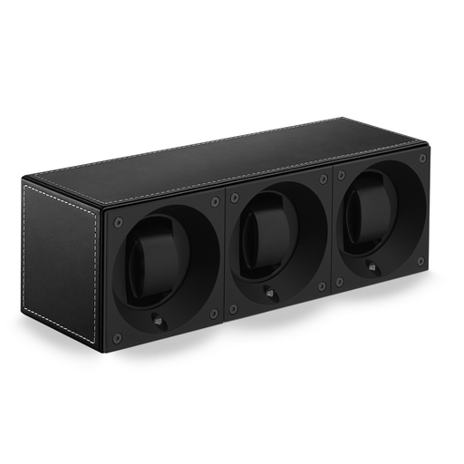 [SK03.CV001]  Swiss Kubik - Trio black leather