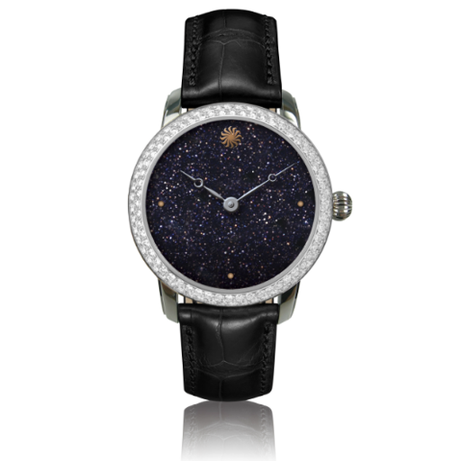 [CKOD3864]  Christiaan Van Der Klaauw - lady's watch Orion steel set with diamonds