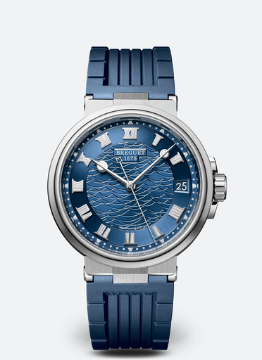 [5517BB/Y2/5ZU]  Breguet - Marine Homme Automatique 3 aiguilles bracelet caoutchouc