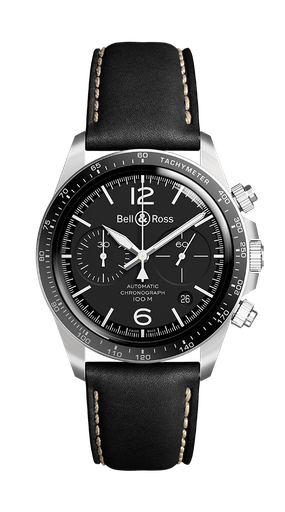 [BRV294-BL-ST/SCA]  Bell & Ross - BR V2-94 Black Steel