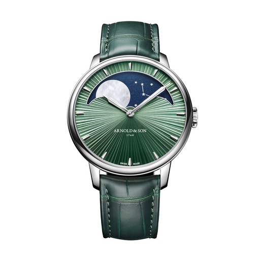 [1.GLBX.F01A.C285X]  Arnold & Son - Perpetual Moon 41.5 platinum "green"